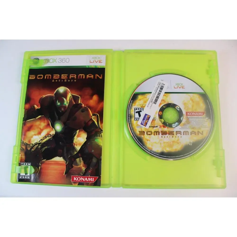 Bomberman Act: Zero (Microsoft Xbox 360) Authentic, Complete, Tested/Works